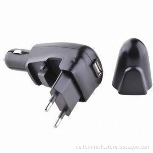 5V/1000mA In-car Charger with LED Indicator for iPhone and Samsung